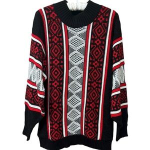 VTG 80s Clifton Place Fair Isle Nordic sweater, medium